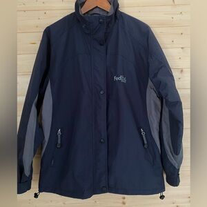NORTH END All Climate Wear FedEx Ground Ladies LG Full Zip Multi Pocket Jacket